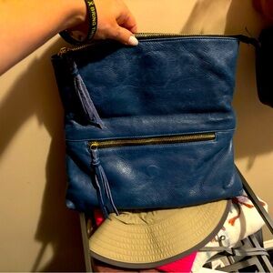 Leather Oversized Clutch